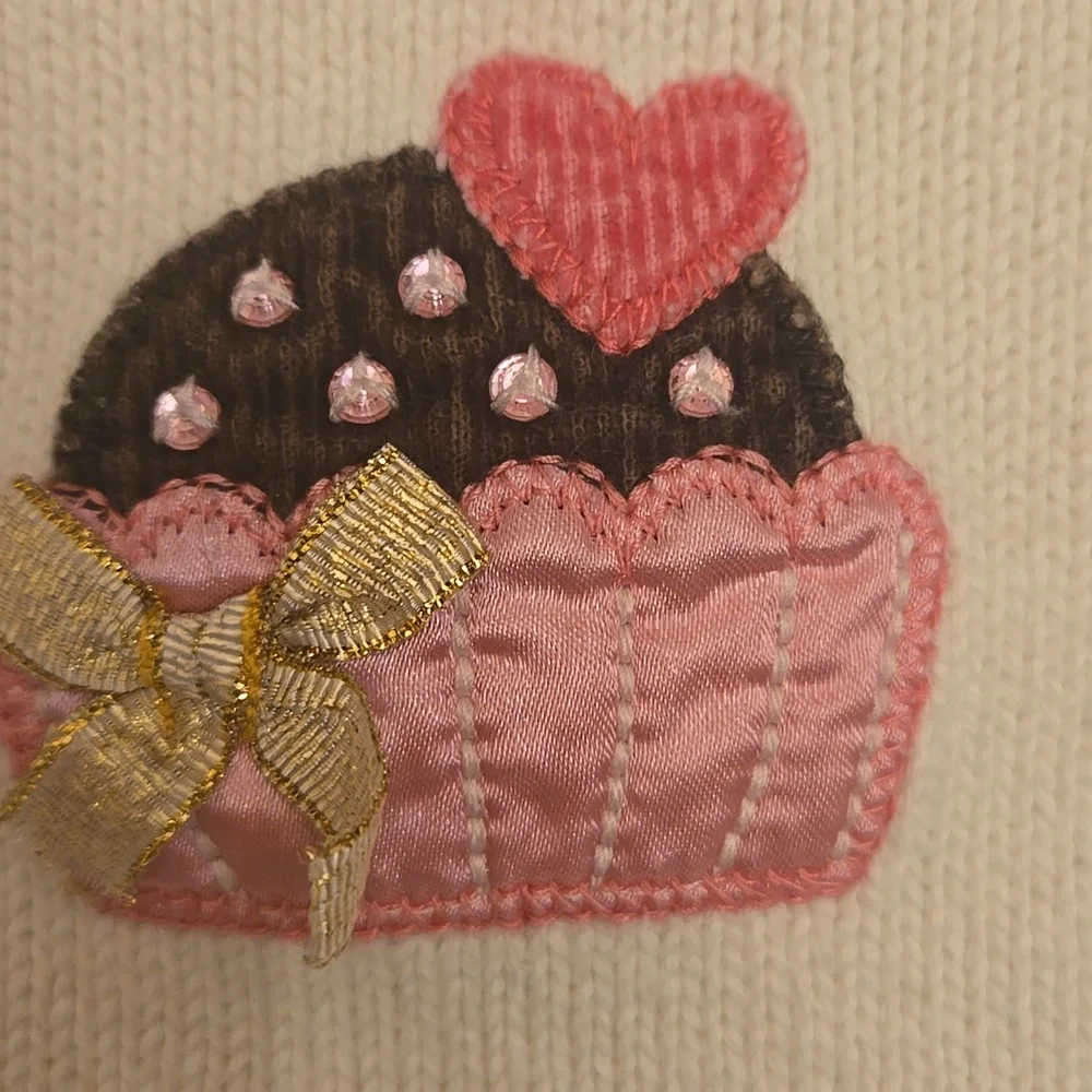 Gymboree Sweater with Cupcake Design